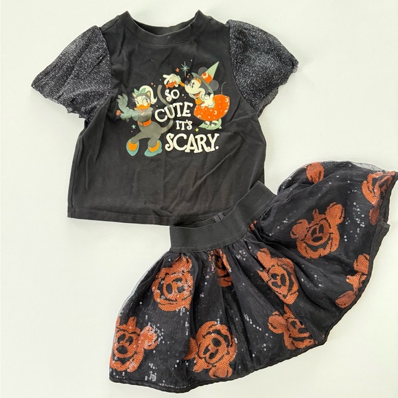 Disney Halloween Costume Dress - Black and Orange - Picture 2 of 4
